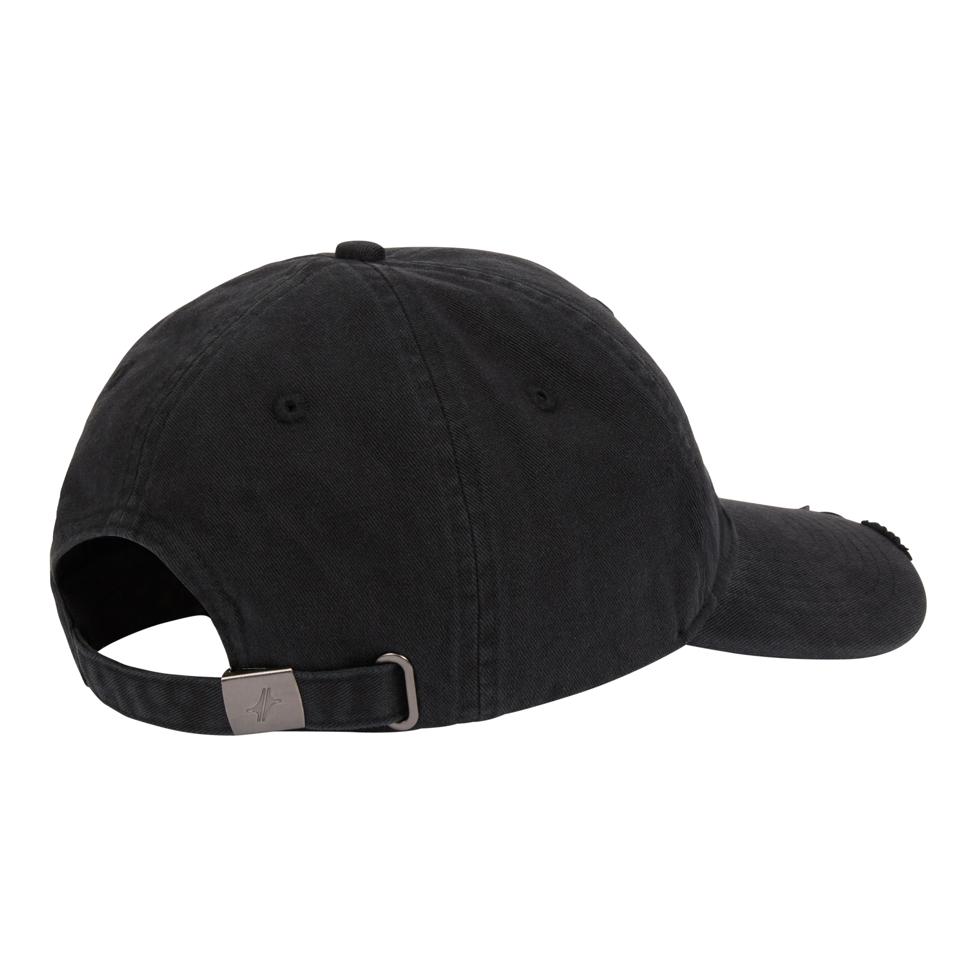 Casquette Drift en coton anthracite délavé, vue arrière avec sangle réglable
