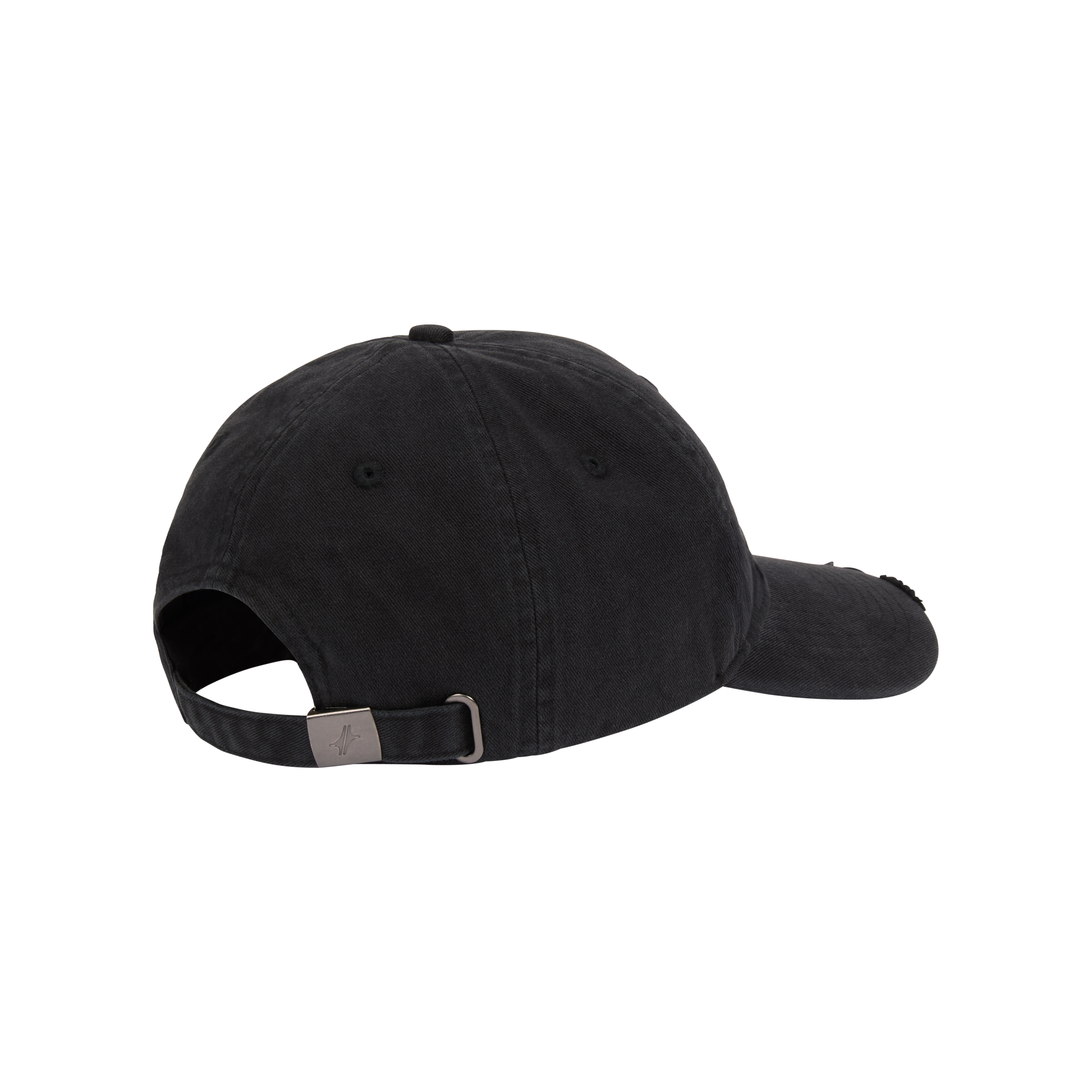 Casquette Drift en coton anthracite délavé, vue arrière avec sangle réglable