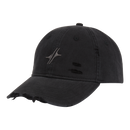 Casquette Drift en coton anthracite délavé, vue de trois quarts